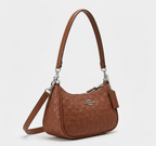 Coach Signature Leather Shoulder Bag