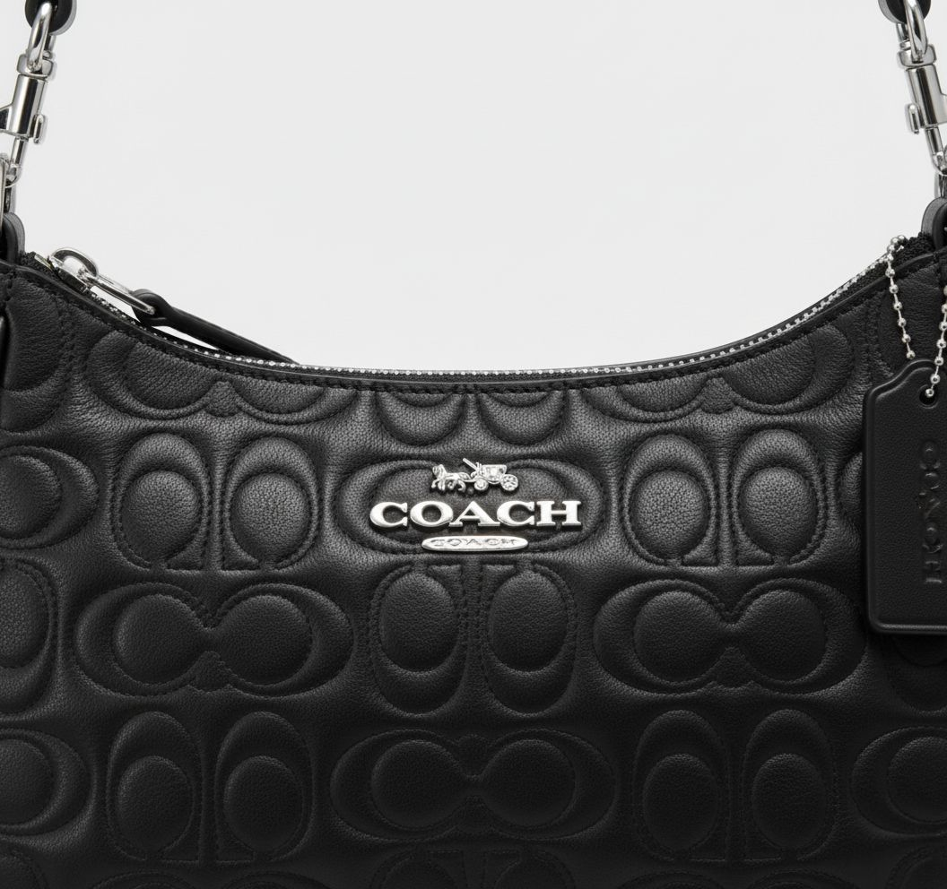 Coach Signature Leather Shoulder Bag
