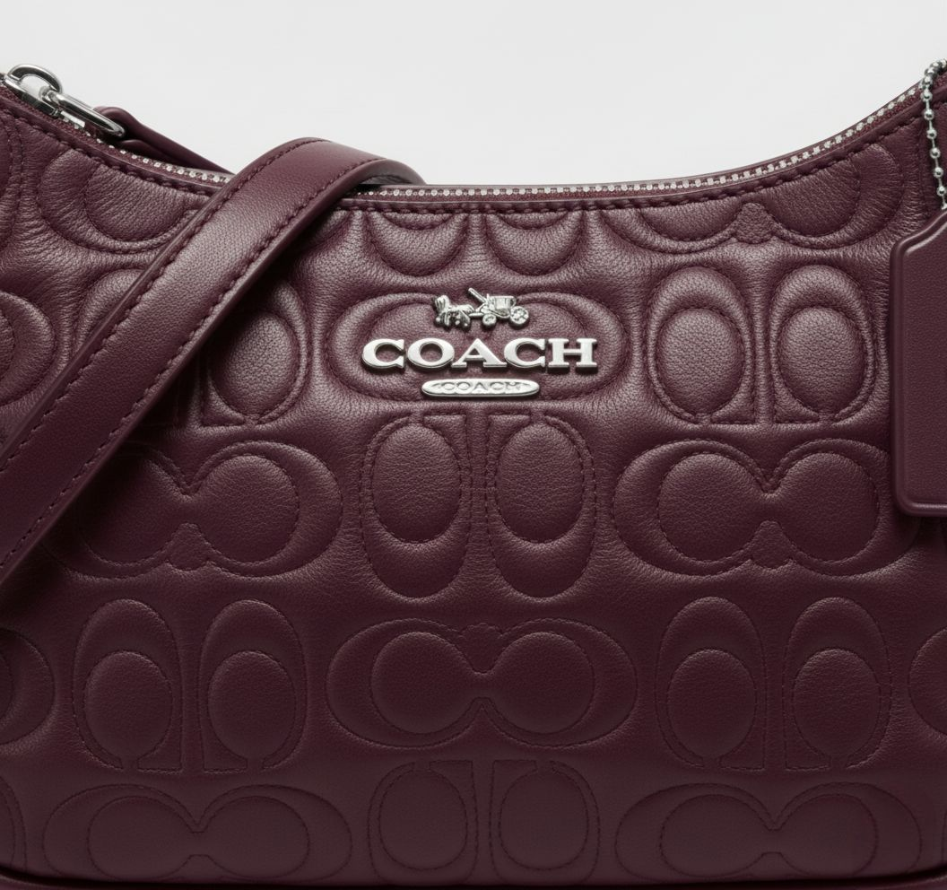 Coach Signature Leather Shoulder Bag
