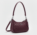 Coach Signature Leather Shoulder Bag