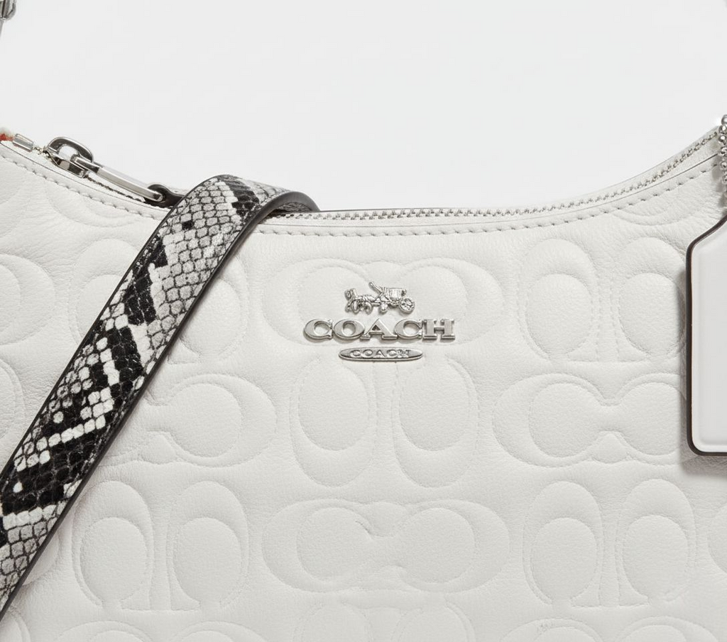 Coach Signature Leather Shoulder Bag