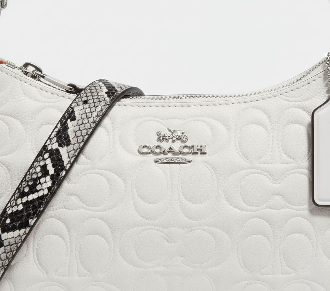 Coach Signature Leather Shoulder Bag