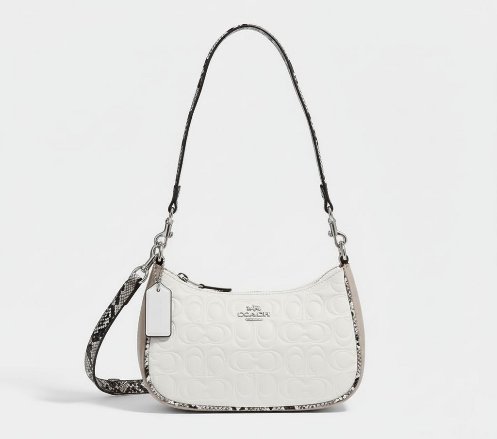 Coach Signature Leather Shoulder Bag