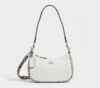 Coach Signature Leather Shoulder Bag