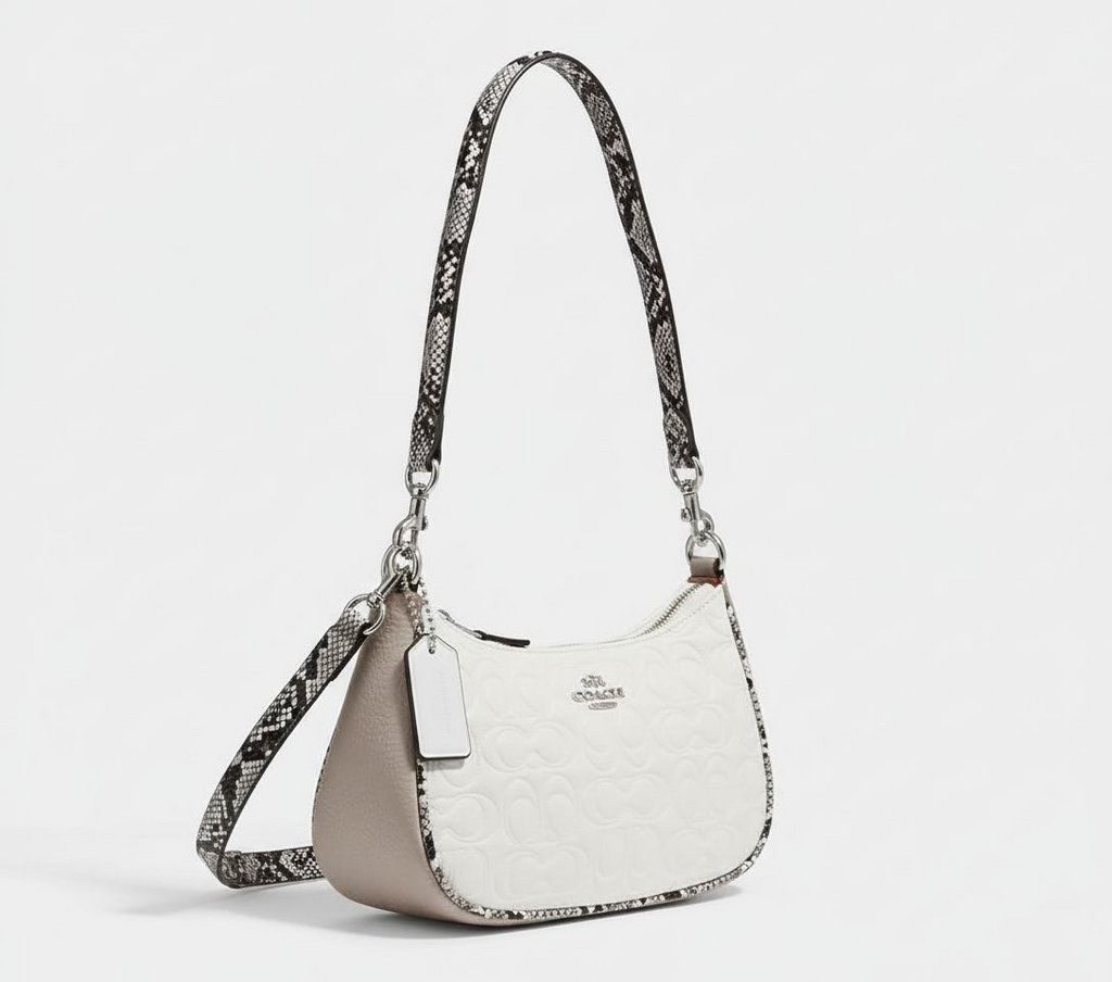 Coach Signature Leather Shoulder Bag