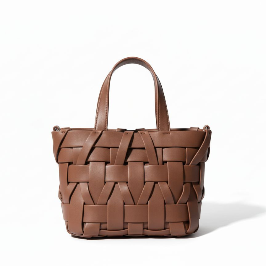 Chic Woven Leather Tote Bag
