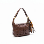 Boho-Chic Woven Shoulder Bag
