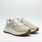 Modern Mesh & Suede Platform Trainers