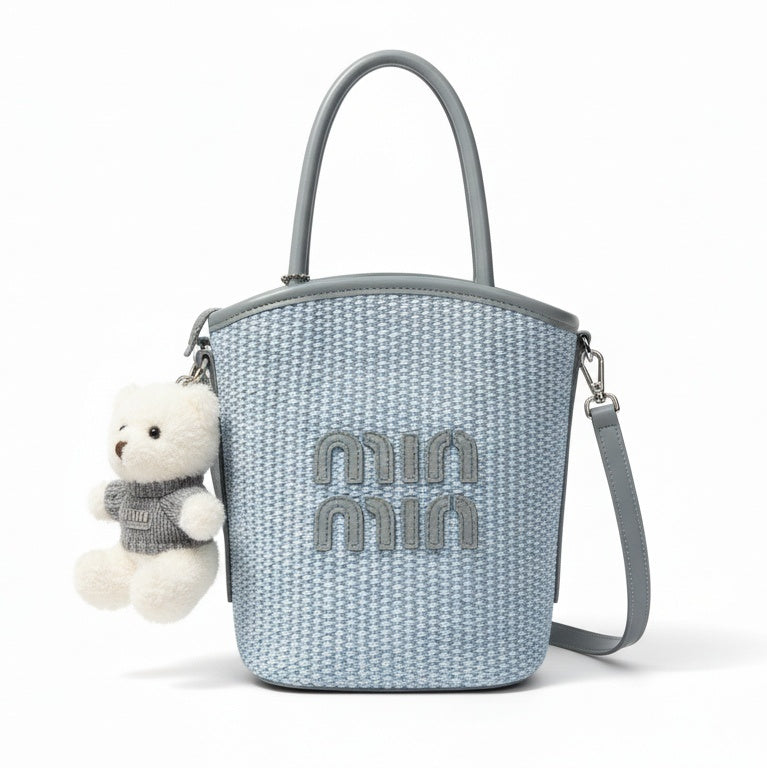 The Teddy Charm Woven Bag