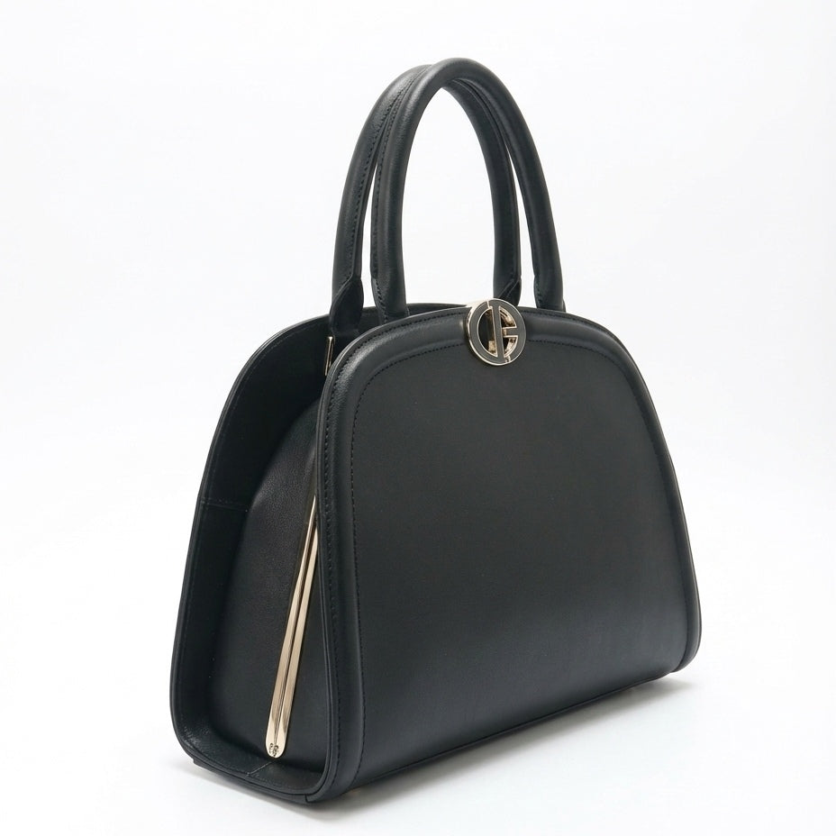 Elegant  Structured Dome Satchel