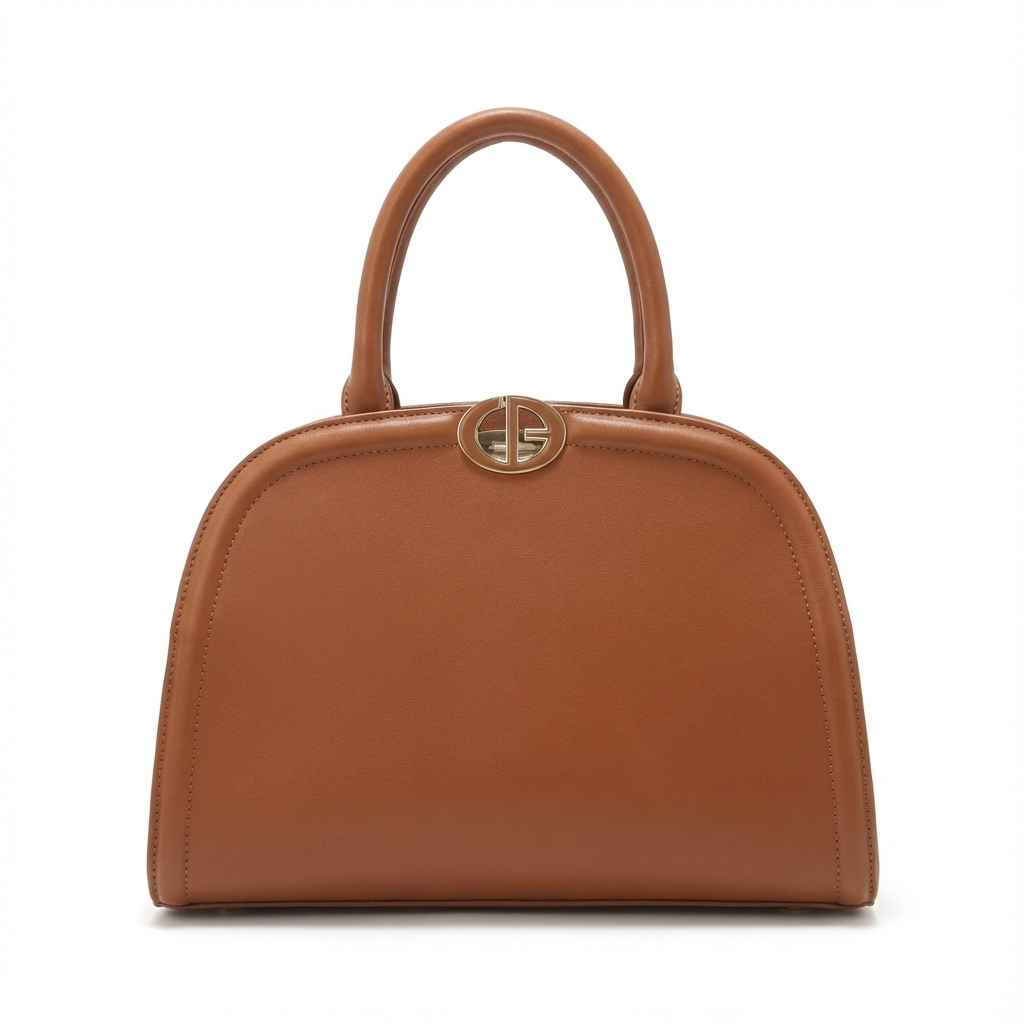 Elegant  Structured Dome Satchel