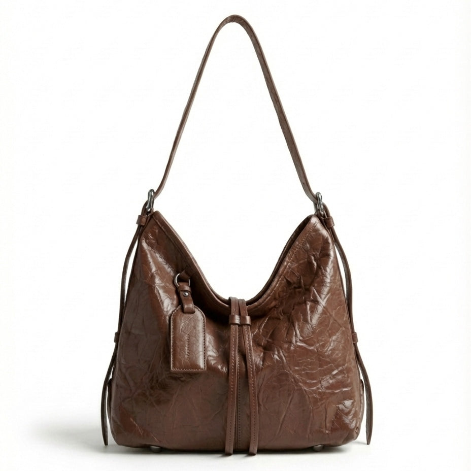 Vintage Crinkled  Shoulder Bag