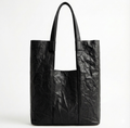 Vintage Crinkled Leather Tote