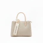 Herringbone Leather Tote