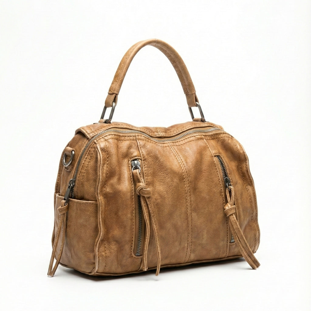 Vintage Wash Soft Satchel