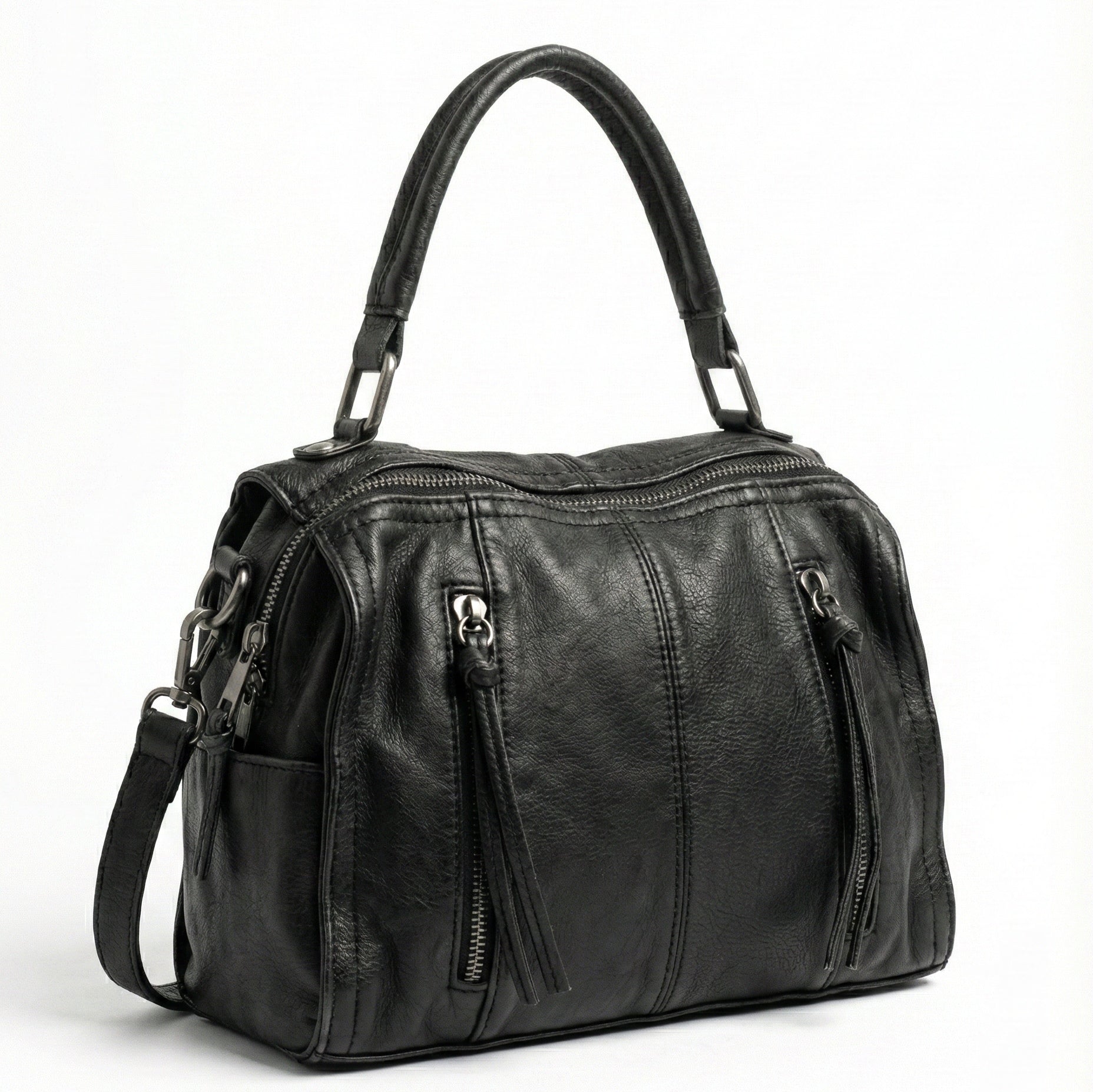 Vintage Wash Soft Satchel