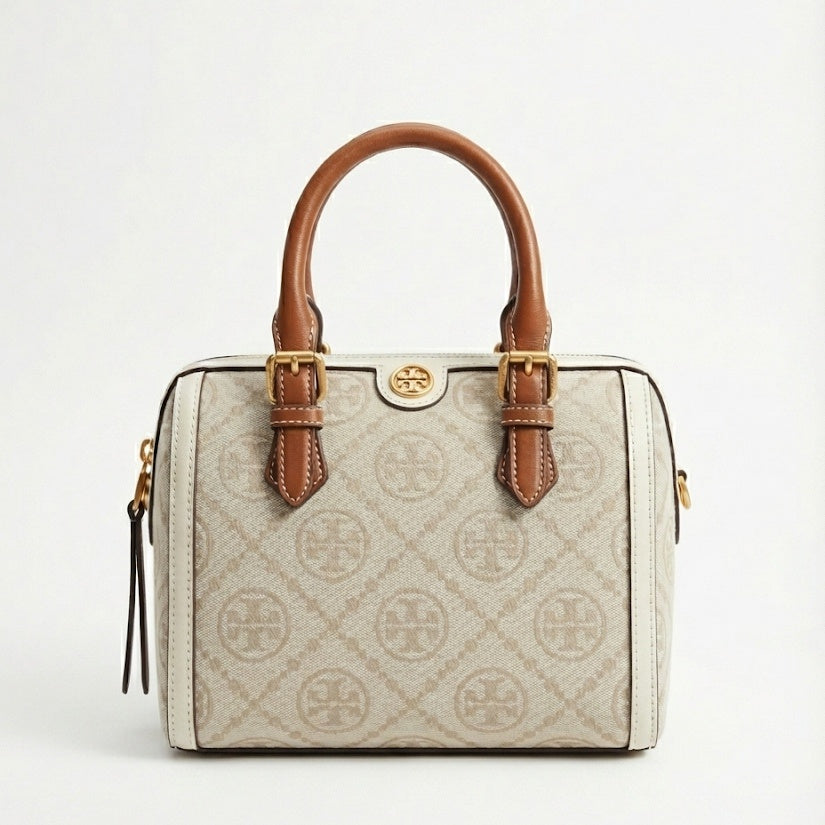 Classic Monogram Jacquard Barrel Bag