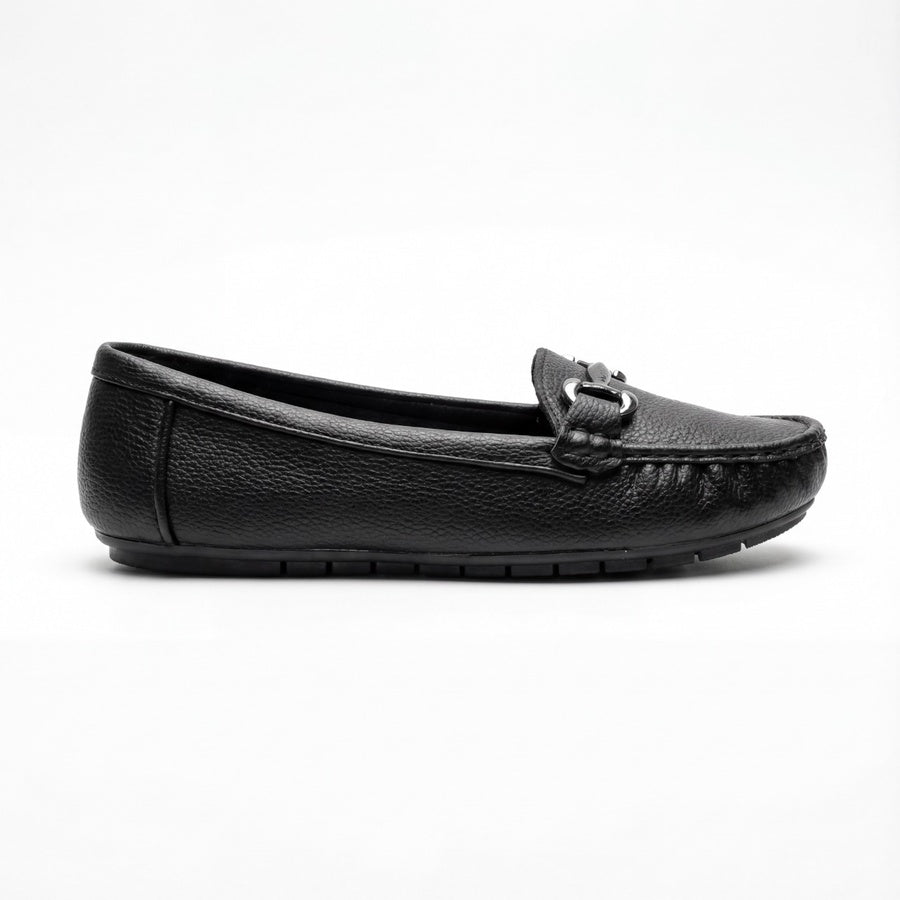 Women’s Grained Leather Driving Loafers