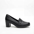 Women’s Elegant Block-Heel Loafer Pumps