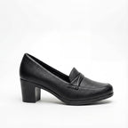Women’s Elegant Block-Heel Loafer Pumps