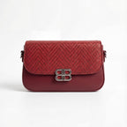 Two-Tone Textured Crossbody Bag