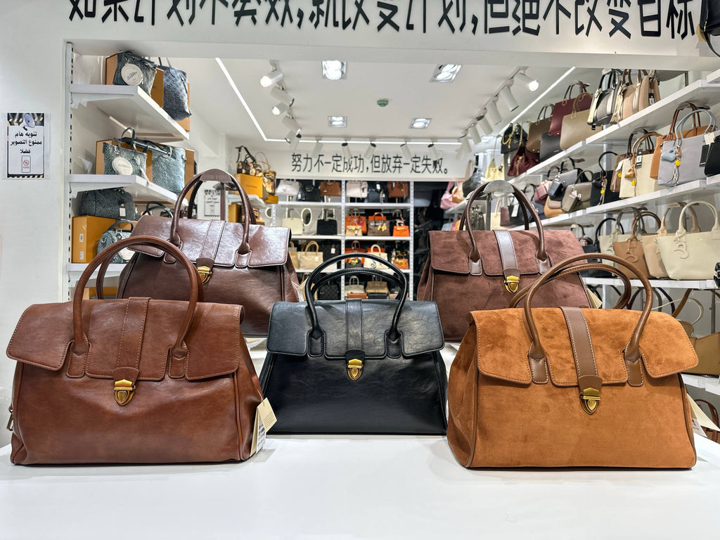 Luxurious Burgundy Leather Satchel