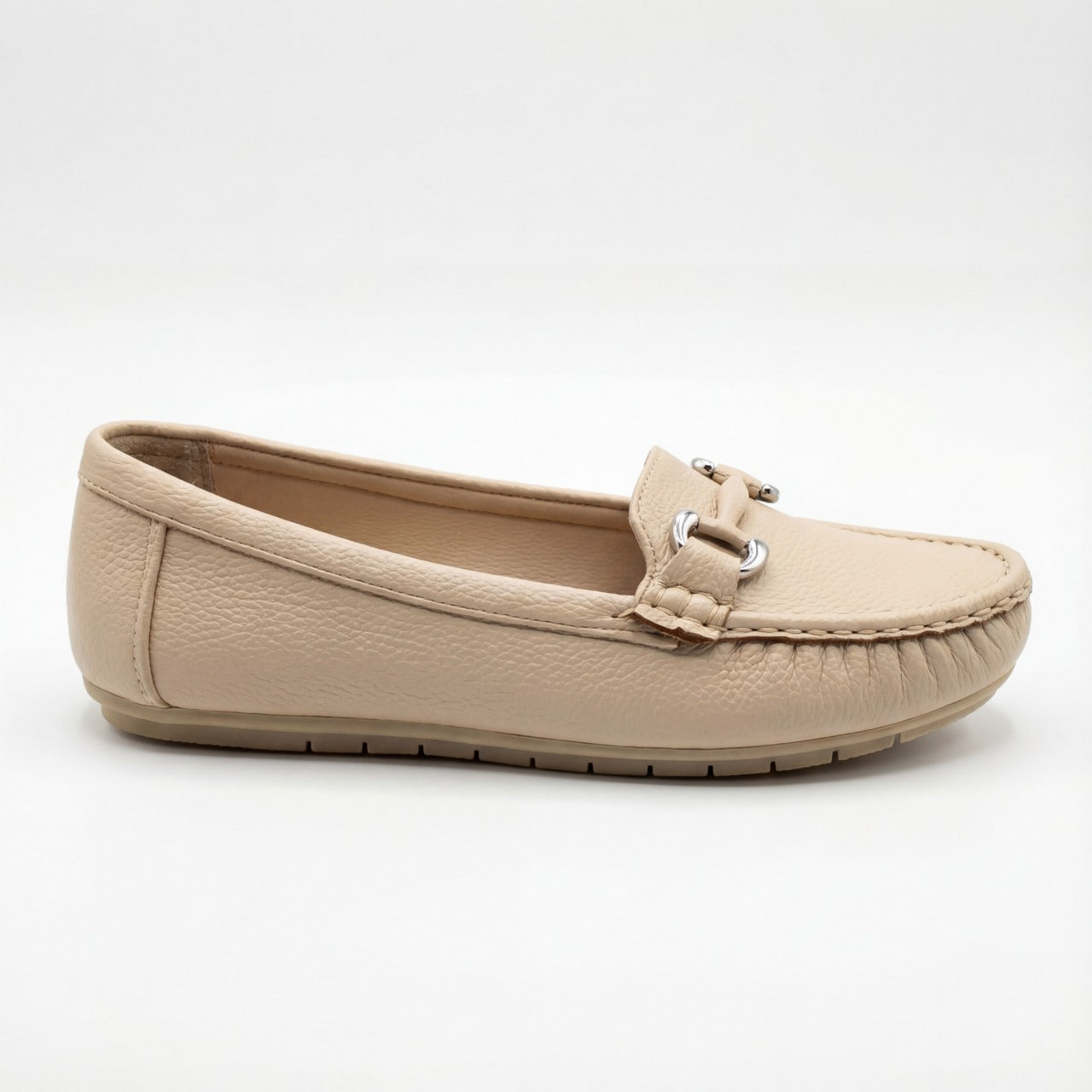 Women’s Grained Leather Driving Loafers