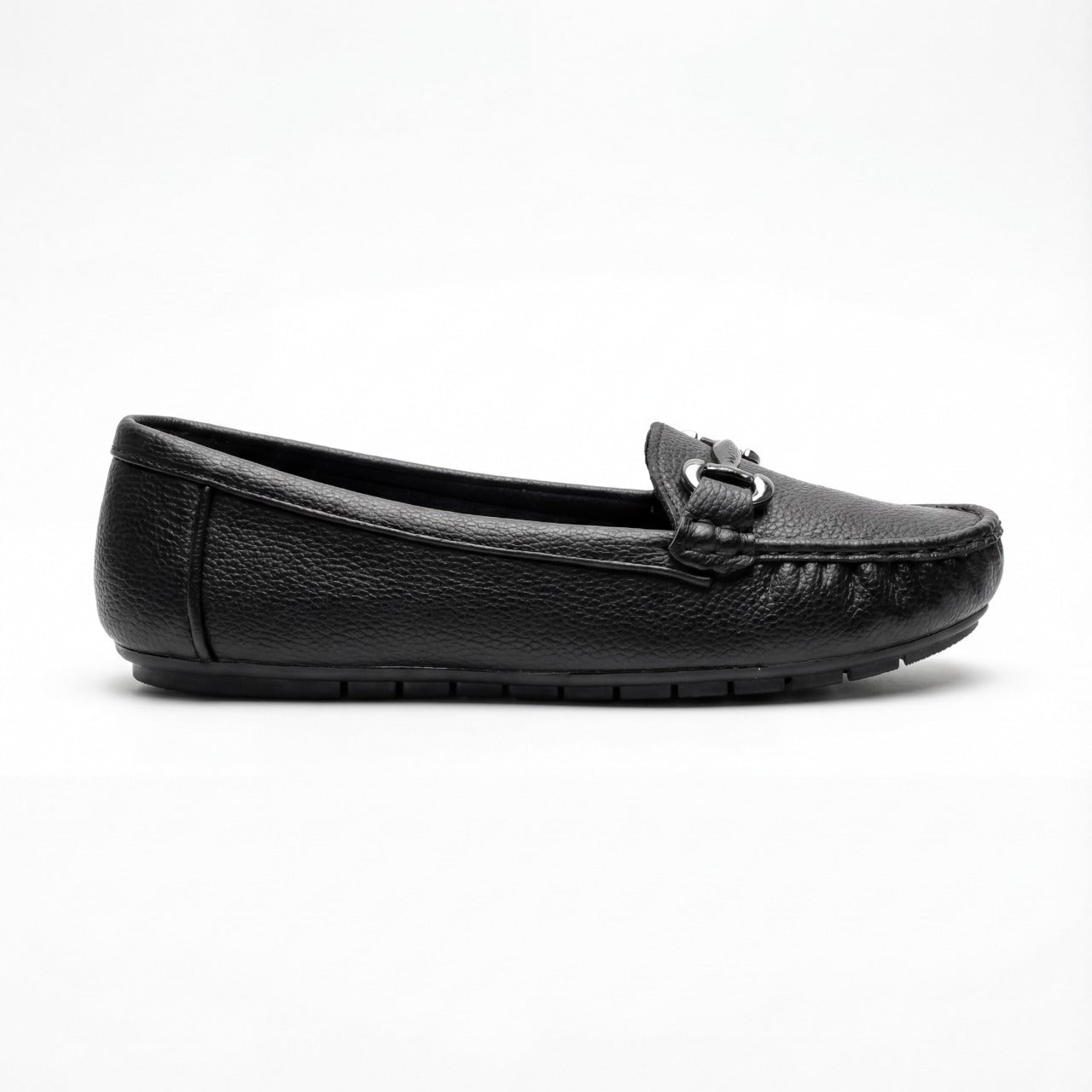Women’s Grained Leather Driving Loafers