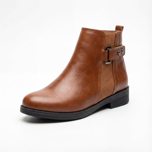 Classic Ankle Boots – Elegant Side-Strap