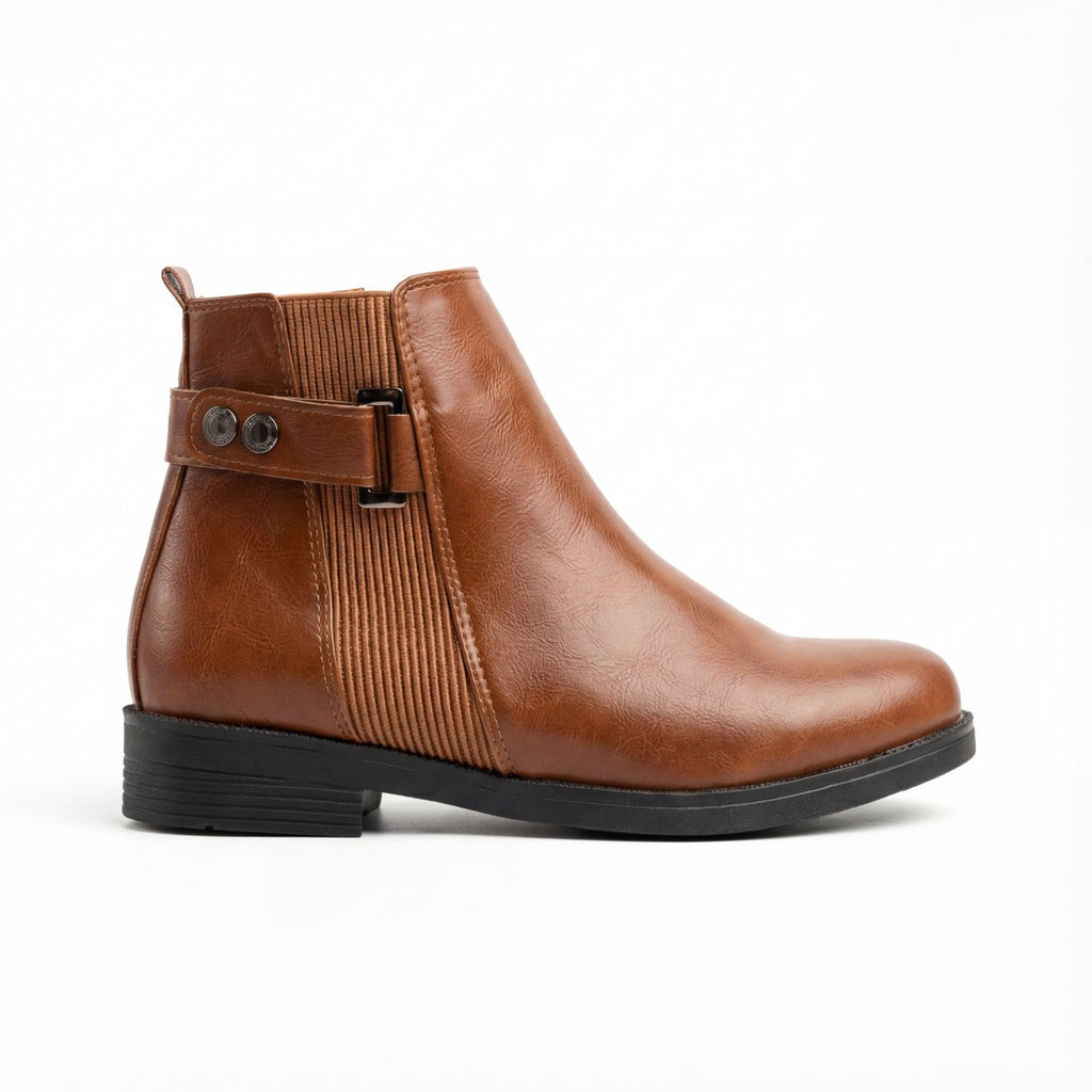 Classic Ankle Boots – Elegant Side-Strap