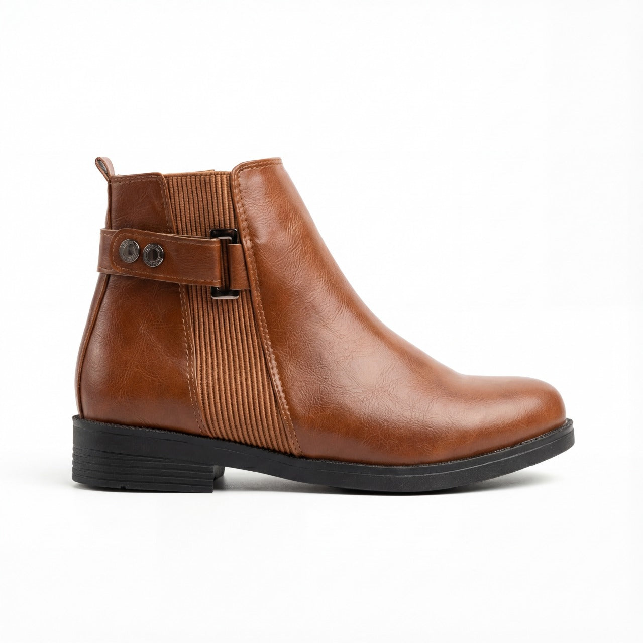 Classic Ankle Boots – Elegant Side-Strap