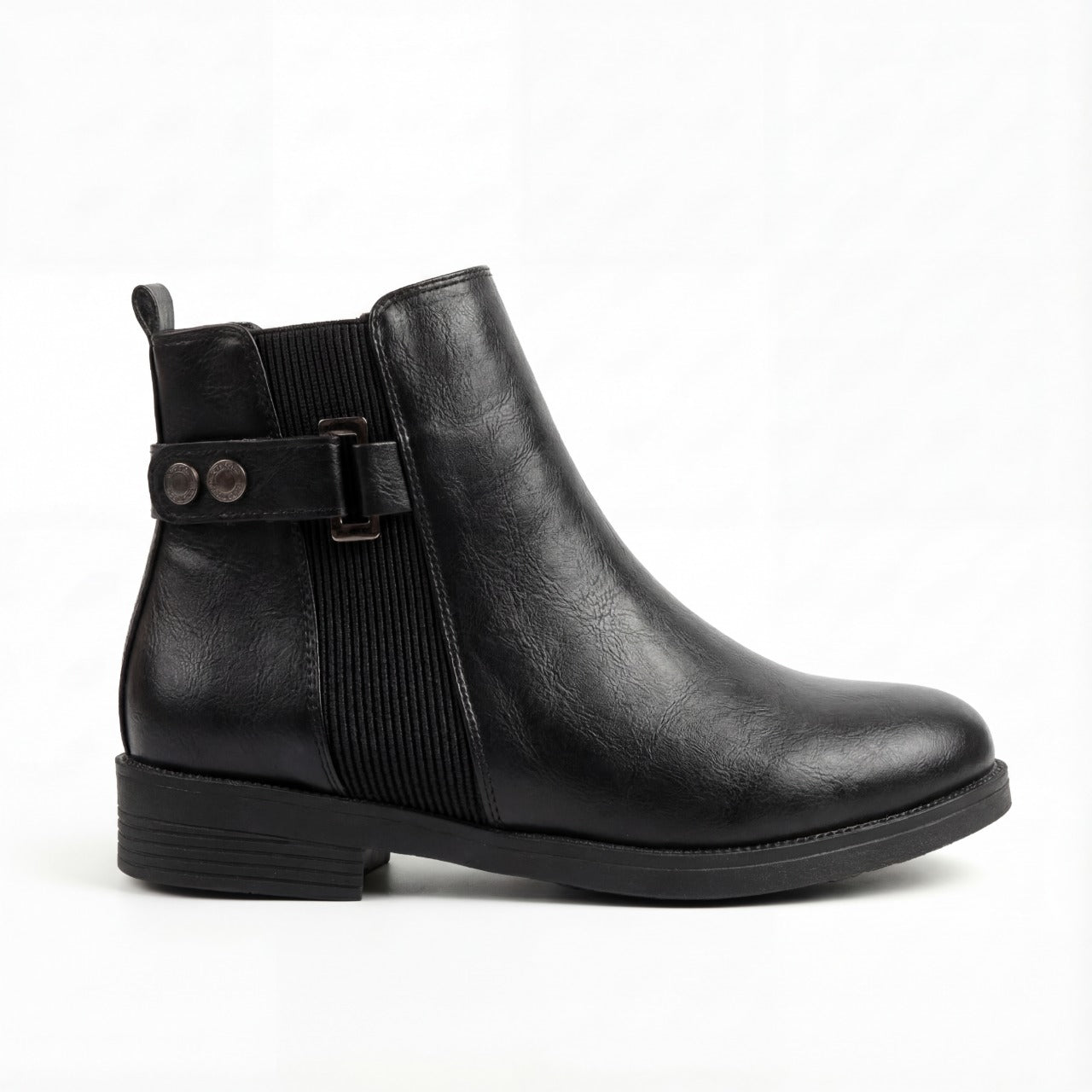 Classic Ankle Boots – Elegant Side-Strap