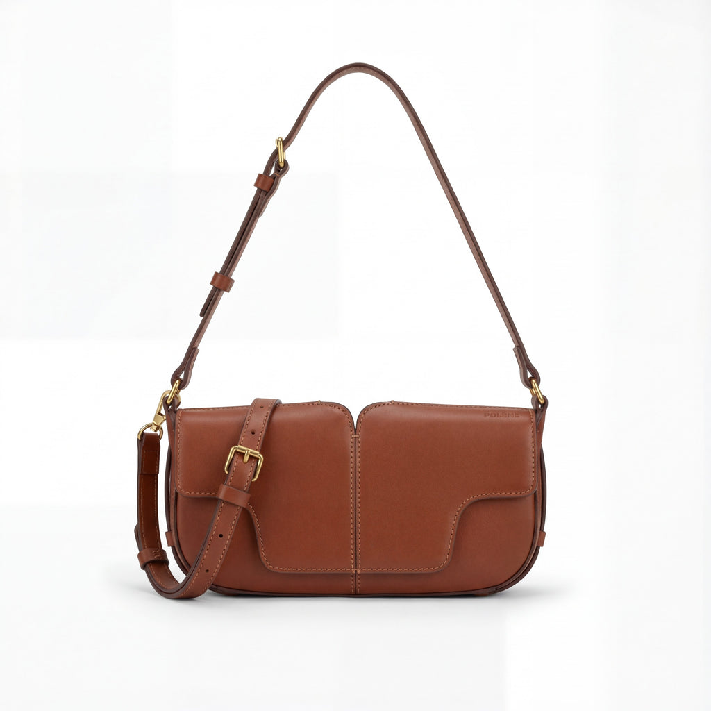 Polène Inspired Minimalist Flap Bag