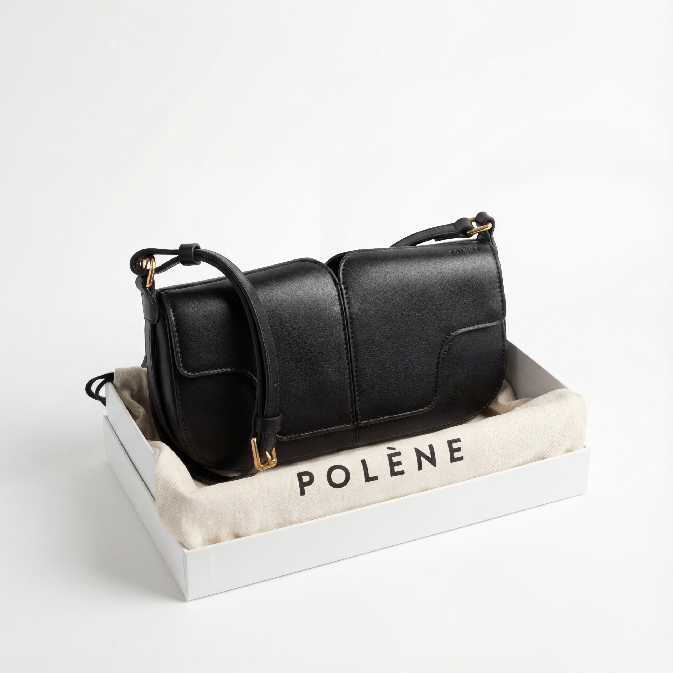 Polène Inspired Minimalist Flap Bag