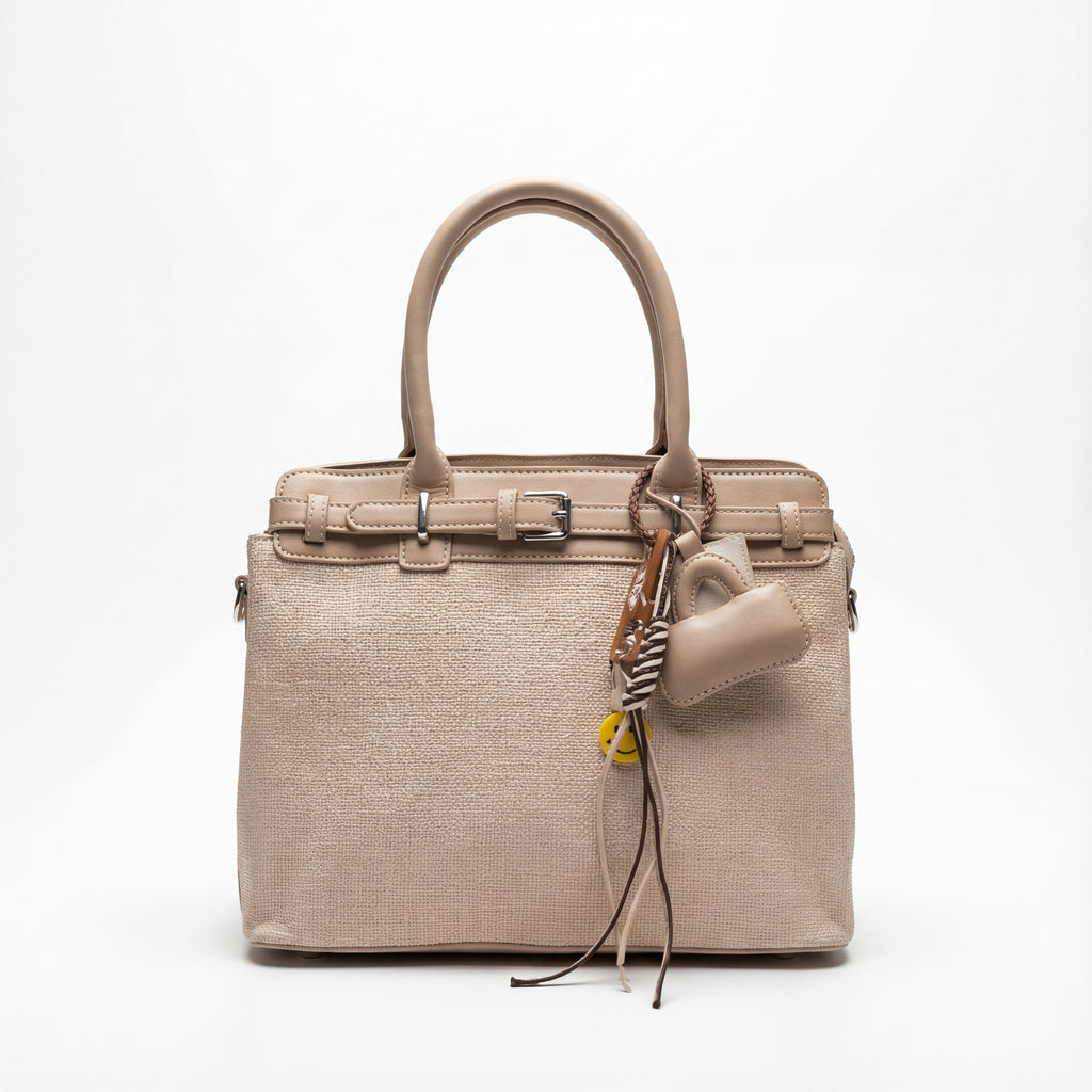 Sophisticated Textured Satchel