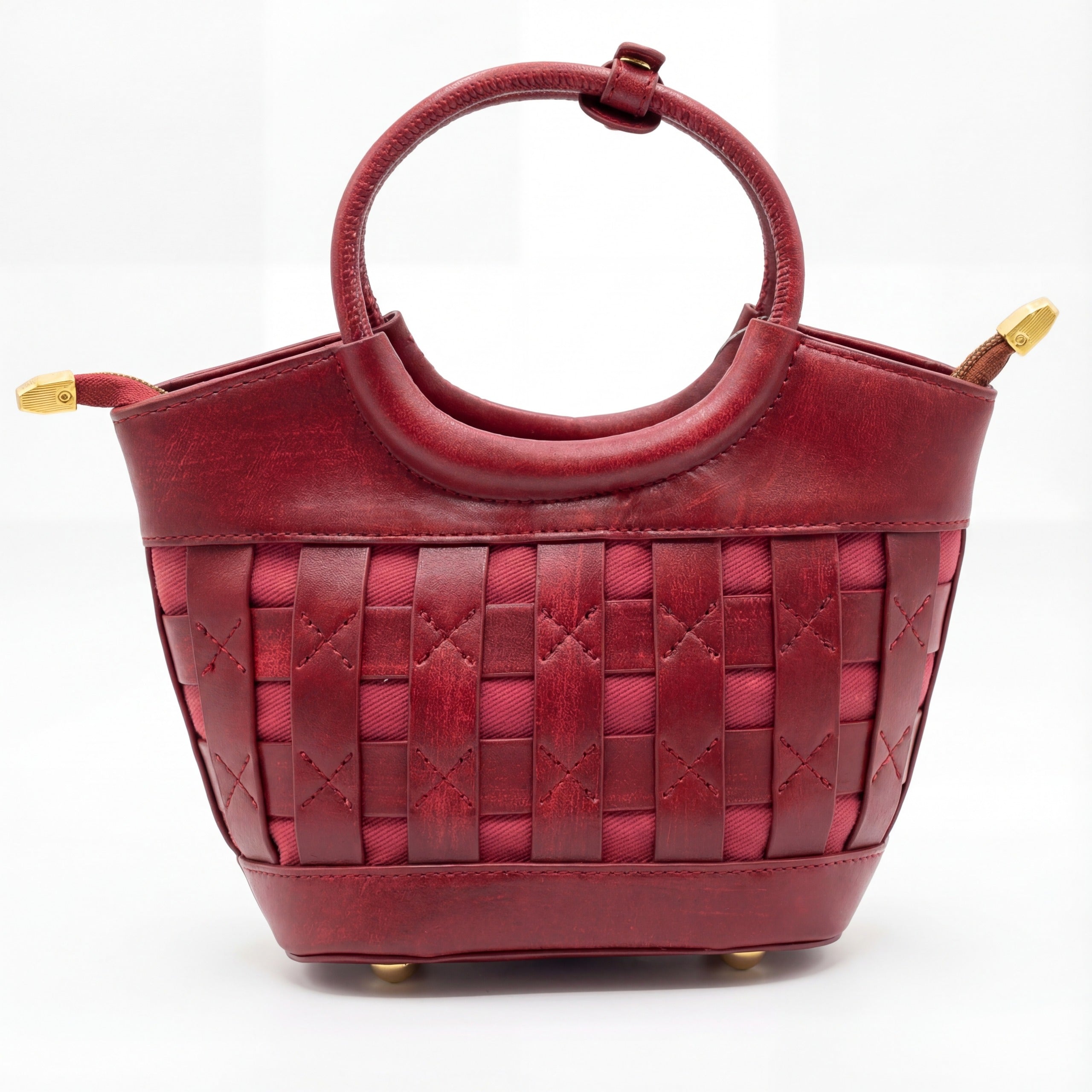Artisanal Woven Leather Bag