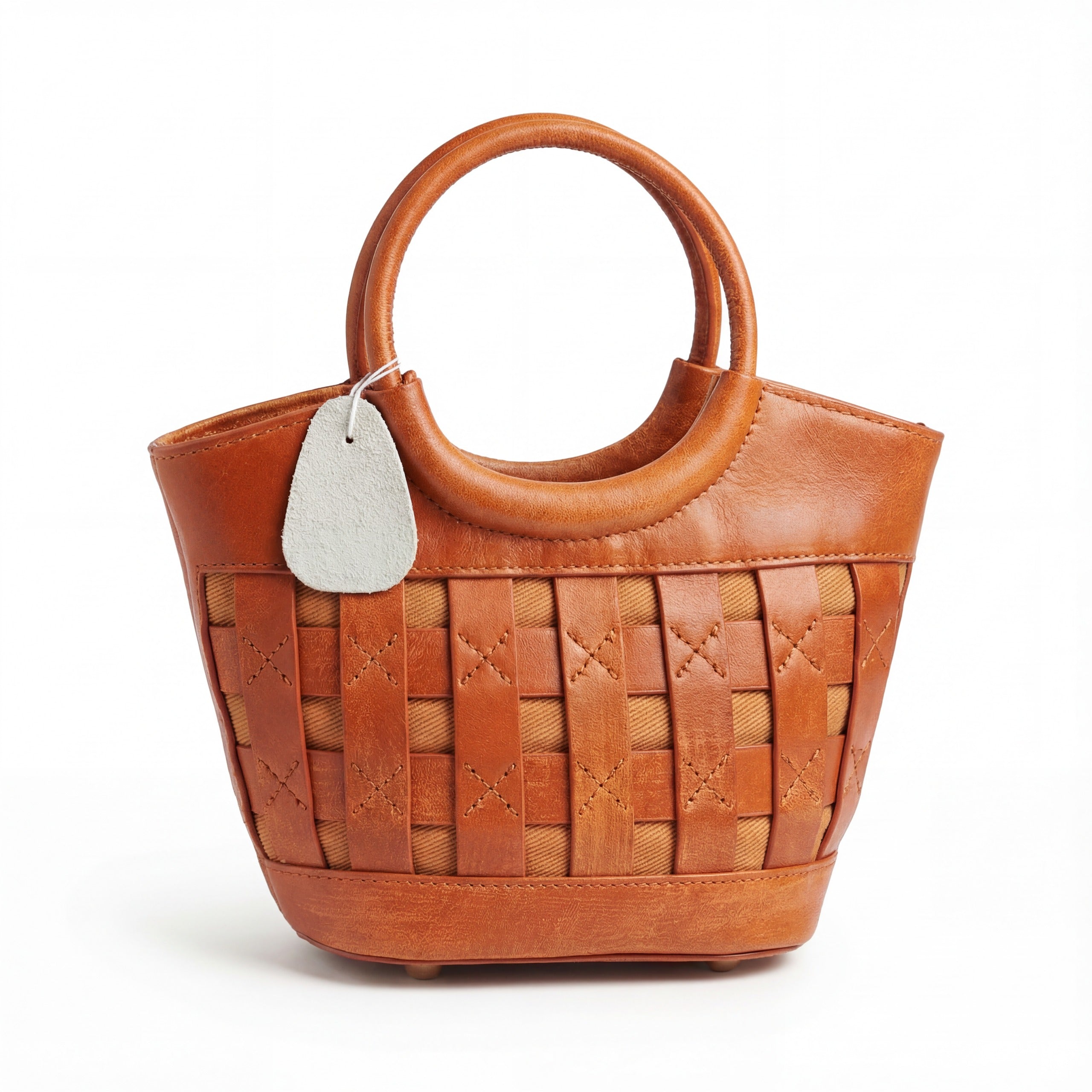 Artisanal Woven Leather Bag