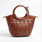 Artisanal Woven Leather Bag