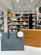 Onthego MM - Monogram Denim Tote Bag