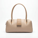 Modern Box Shoulder Bag with Gold Details