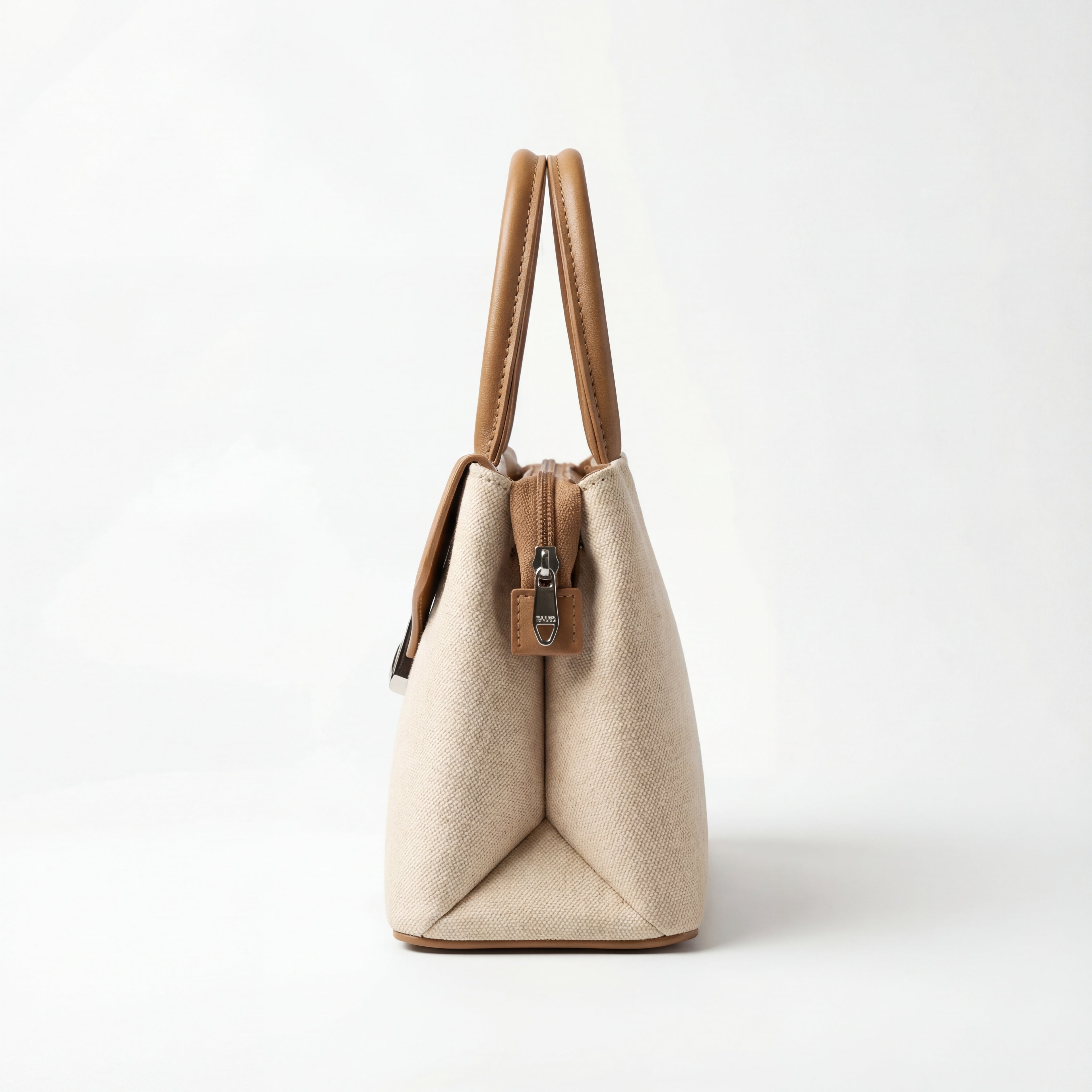 Classic Canvas & Leather Satchel