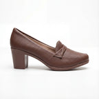 Women’s Elegant Block-Heel Loafer Pumps