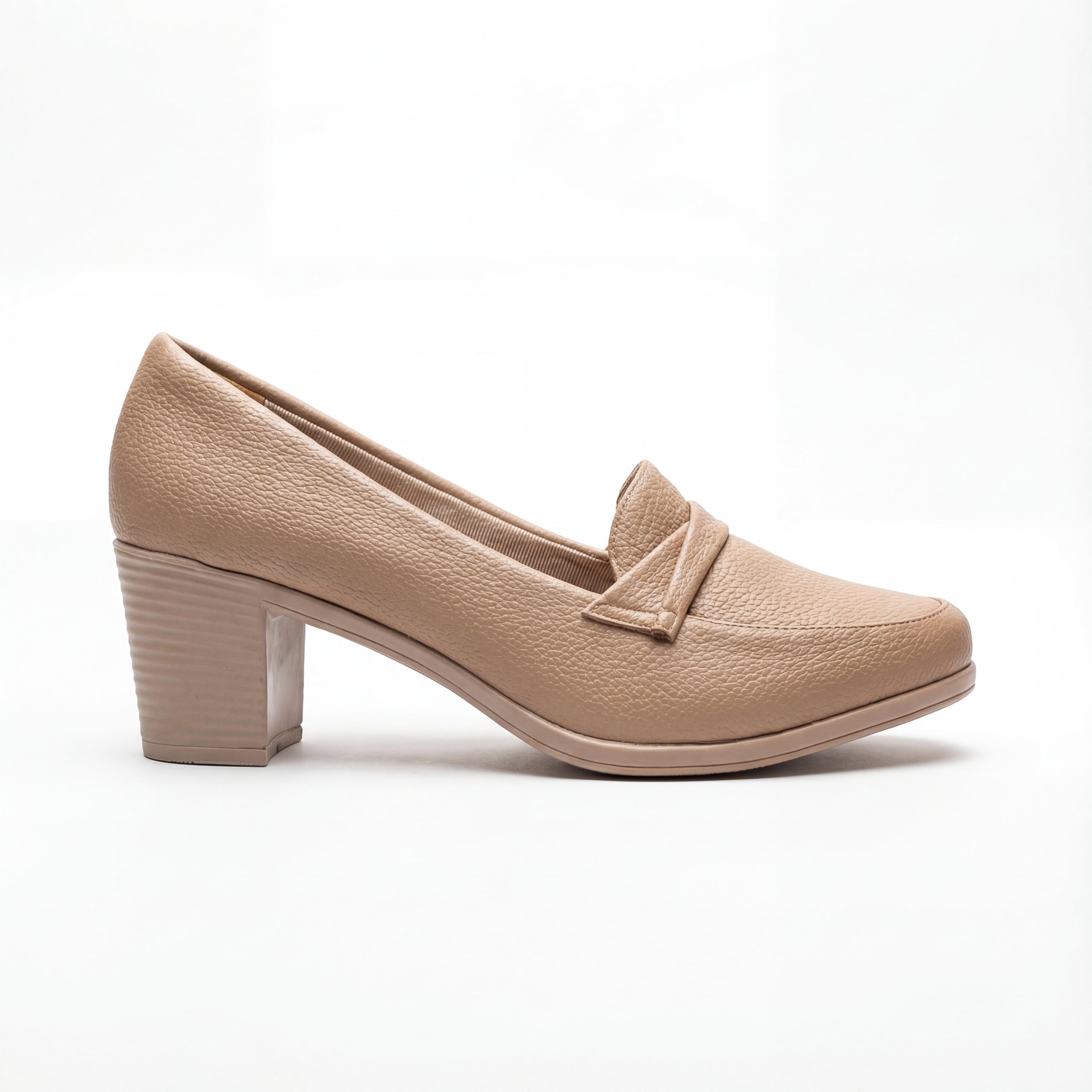 Women’s Elegant Block-Heel Loafer Pumps