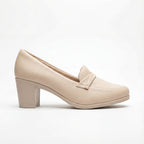 Women’s Elegant Block-Heel Loafer Pumps