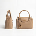 Chrisbella Elegant Pebble-Grain Mini Satchel