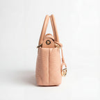 Chrisbella Elegant Pebble-Grain Mini Satchel