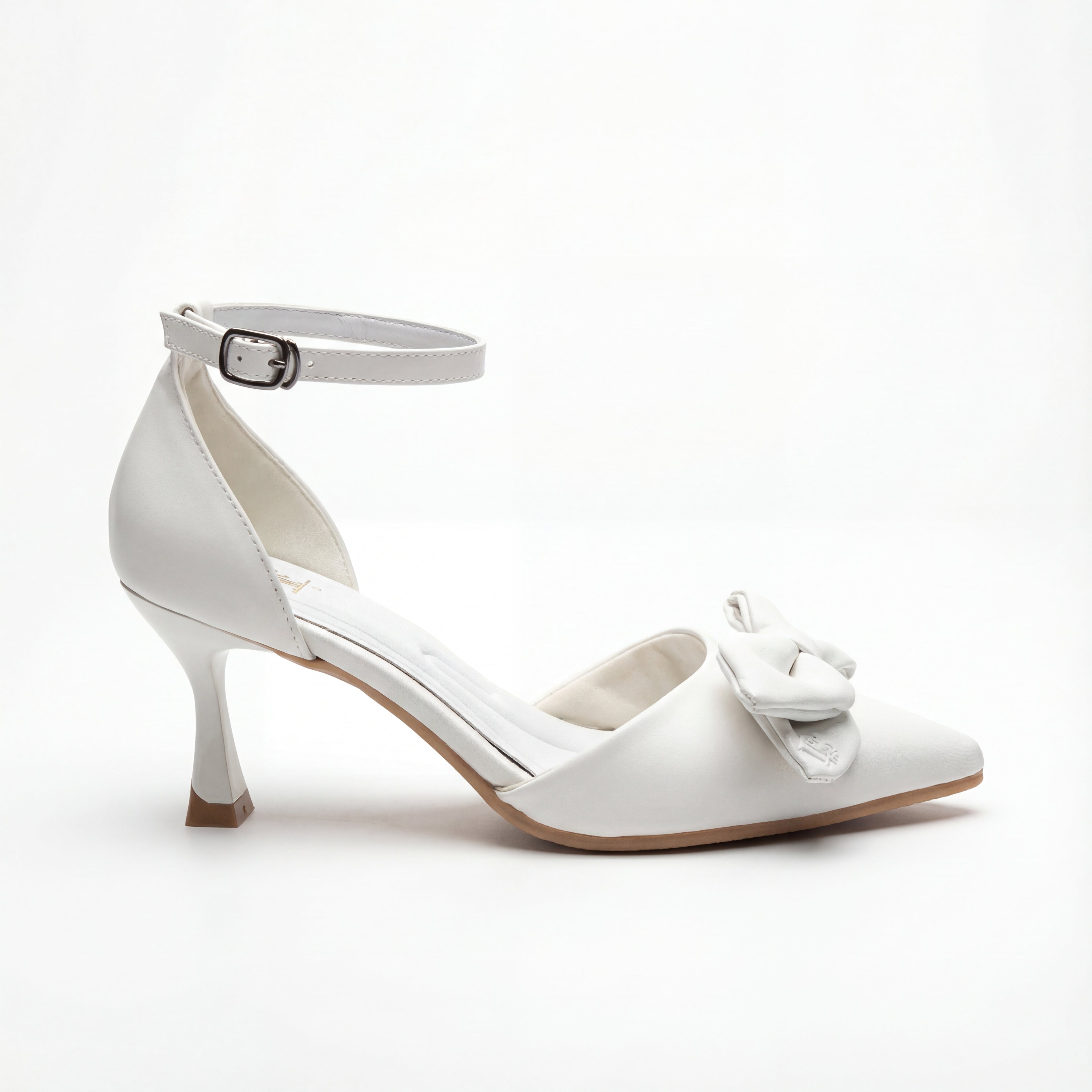 Elegant Bow-Accent Pointed Toe Heels