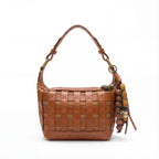 Boho-Chic Woven Shoulder Bag