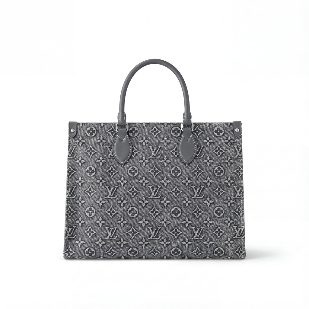 Onthego MM - Monogram Denim Tote Bag