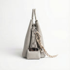 Woven Texture Satchel Bag with Braided Handle